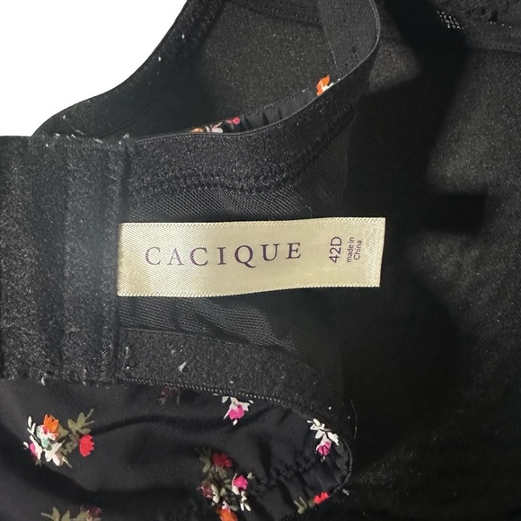 Cacique Bra 42D Triangle Smooth Lightly Lined Balconette Underwire Adjustable - Picture 5 of 8